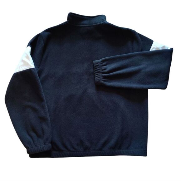 FILA Black Colorful Logo Panel Quarter Zip Pullover Fleece Sweater Large - Picture 11 of 13